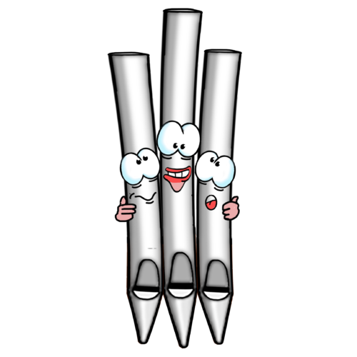 3 Orgel-Pfeifen - unser Logo von Angelika Grothues gezeichnet (http://illusions-bochum.de/)