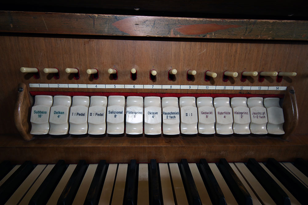 Register der Orgel von Orgelbauer Weigle, Opus 870